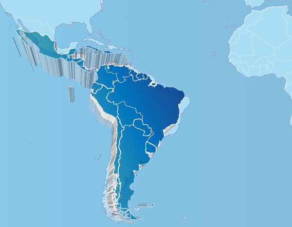 Mapa ENPI y Balcanes occidentales en Cooperación Internacional UNE