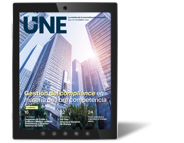 La nueva norma de gestión del compliance en materia de libre competencia protagoniza el nuevo número de la Revista UNE