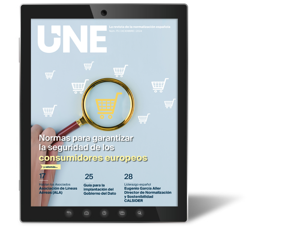 La seguridad de los consumidores europeos, en revista UNE