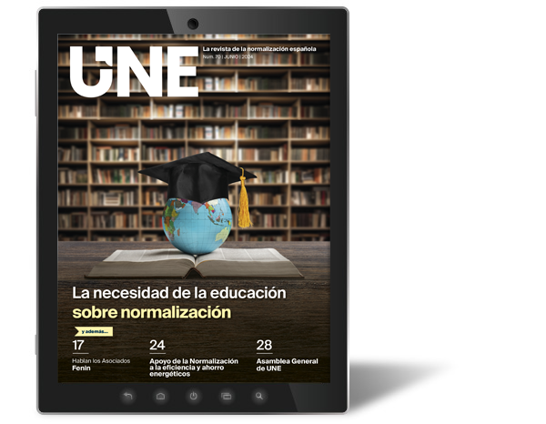 La necesidad de educación sobre normalización, en la Revista UNE